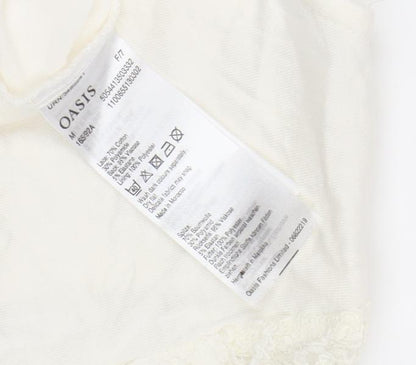 Womens UK Size M Oasis White  Blouse