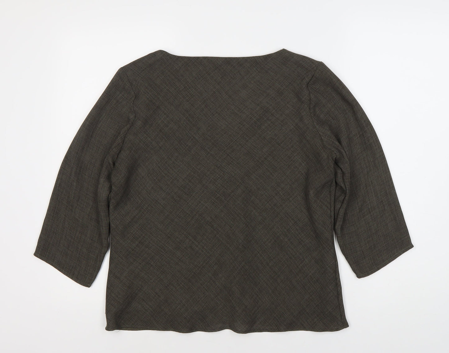 Womens UK Size 14 Marks and Spencer Grey  Blouse