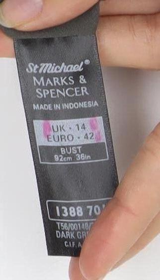 Womens UK Size 14 Marks and Spencer Grey  Blouse