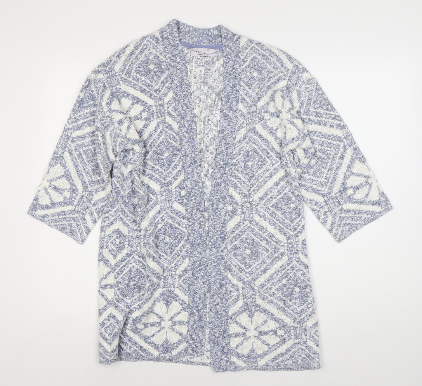 Womens UK Size 12 Marks and Spencer Blue Cardigan Jumper