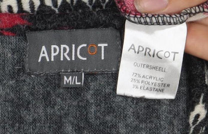 Womens UK Size M Apricot Grey Tunic Jumper