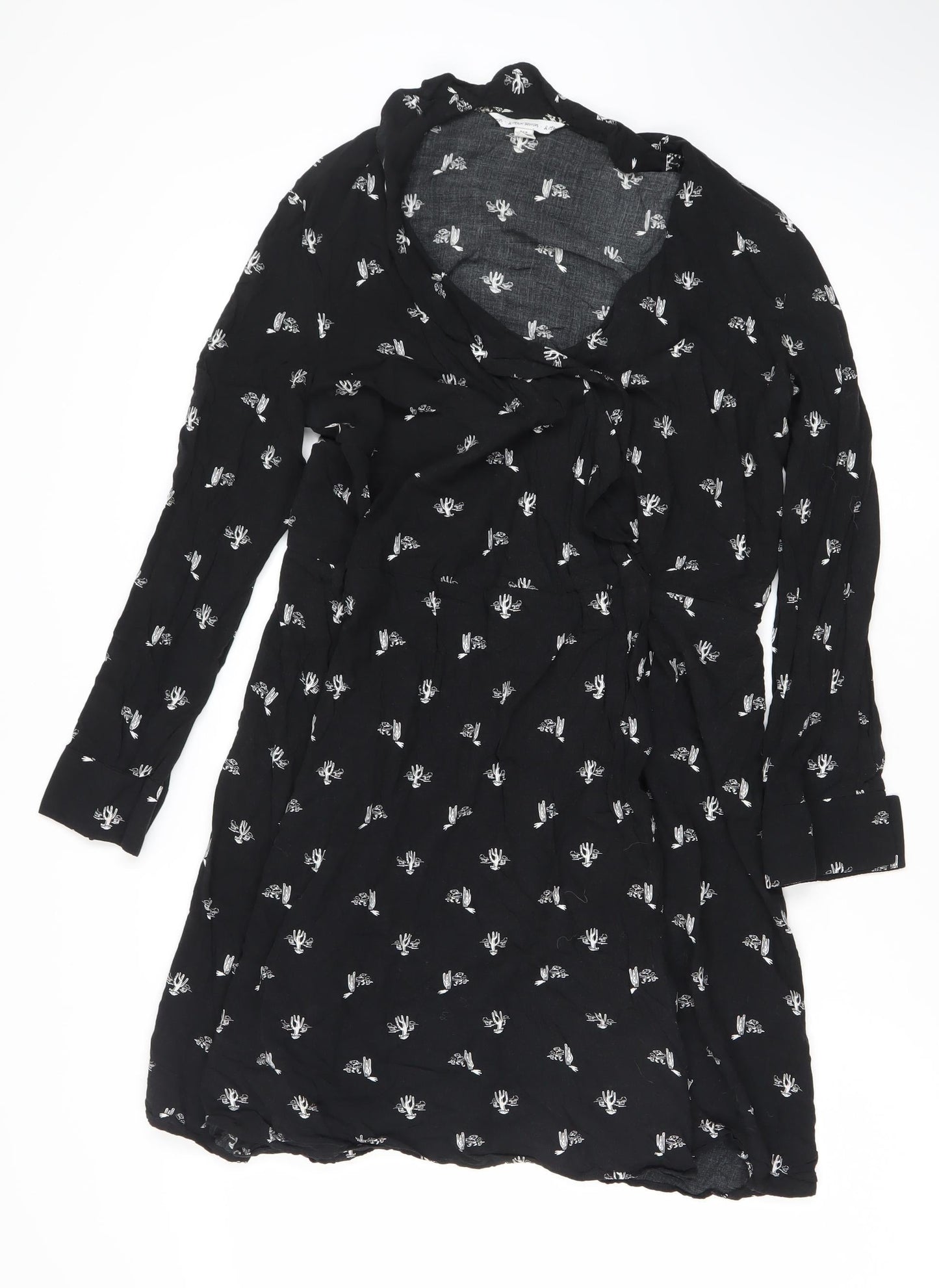 & Other Stories Women's Black Long Sleeve Dress, Size 10