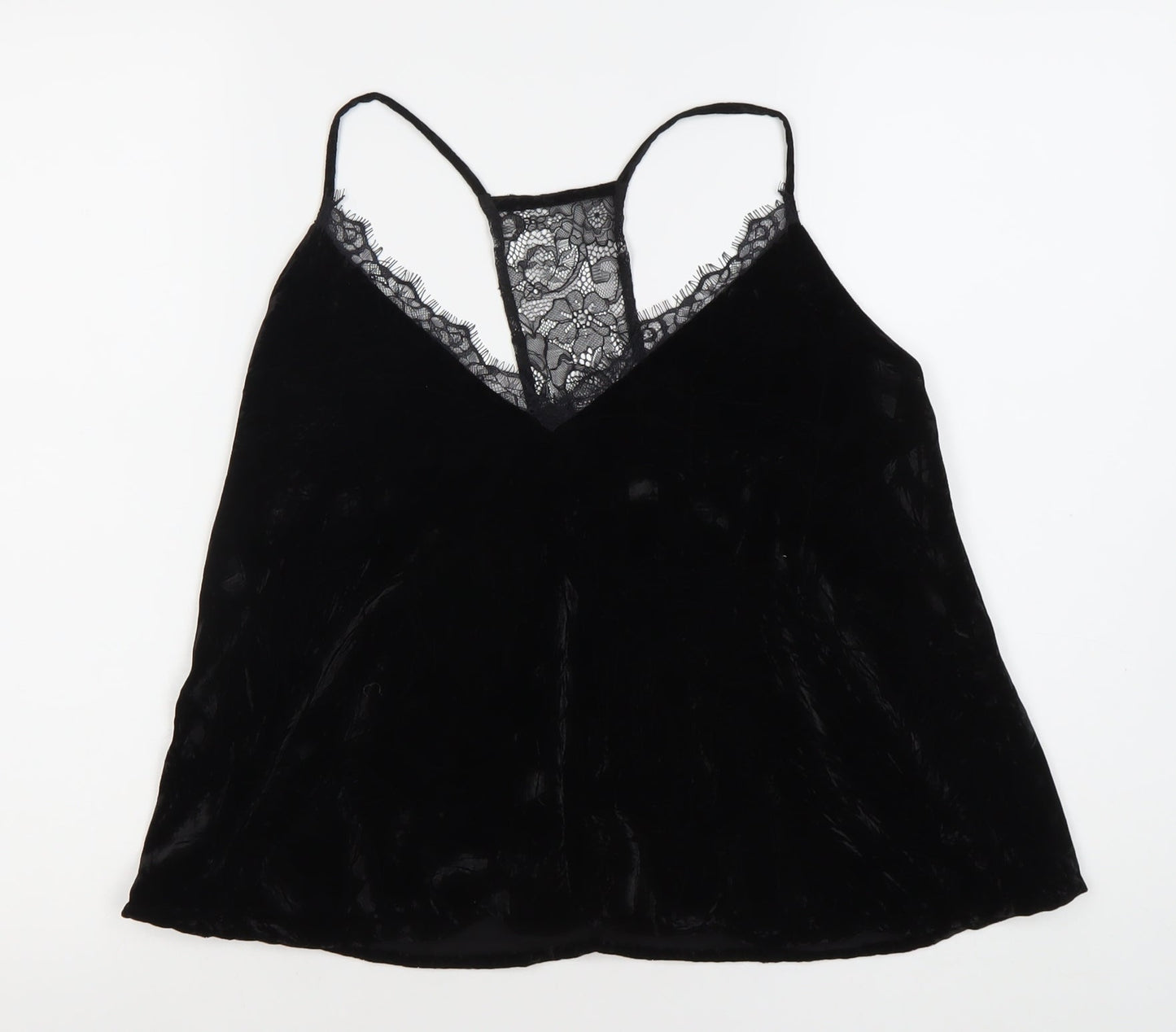 Womens UK Size XS French Connection Black Camisole Blouse