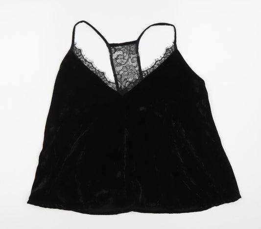 Womens UK Size XS French Connection Black Camisole Blouse