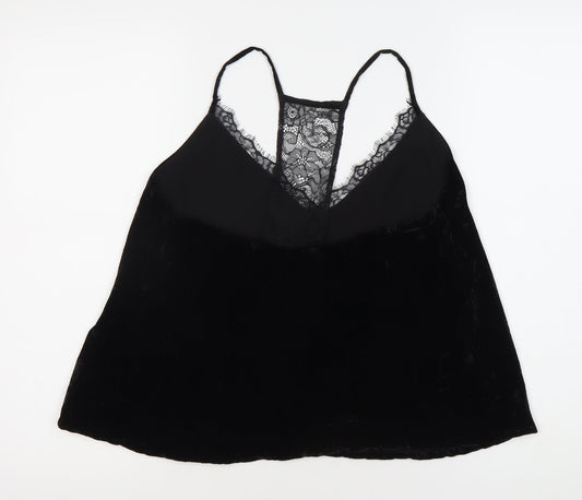 Womens UK Size XS French Connection Black Camisole Blouse