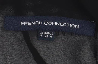 Womens UK Size XS French Connection Black Camisole Blouse