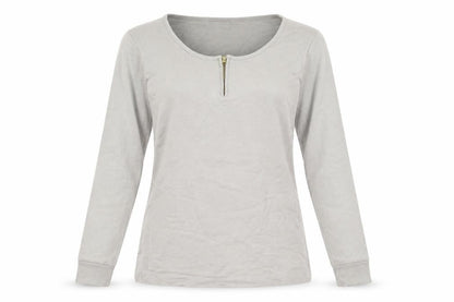 Womens UK Size M Gap Grey Henley Sweatshirt