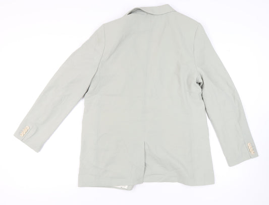 H&M Women's Green Blazer M - Smart Casual Style