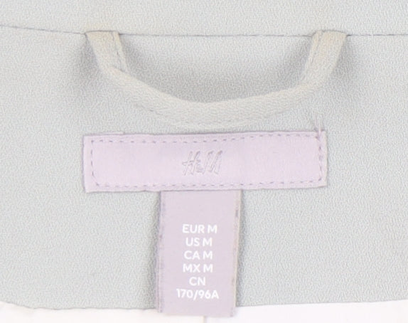 H&M Women's Green Blazer M - Smart Casual Style