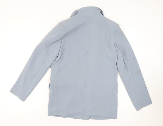 PrettyLittleThing Women’s Blue Long Blazer - Size UK 6