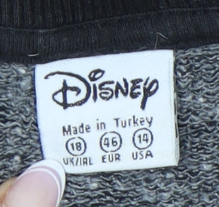 Womens UK Size 18 Disney Black Pullover Sweatshirt