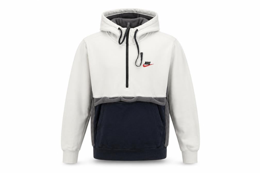 Mens UK Size S Nike Multicoloured 1/2 Zip Hoodie