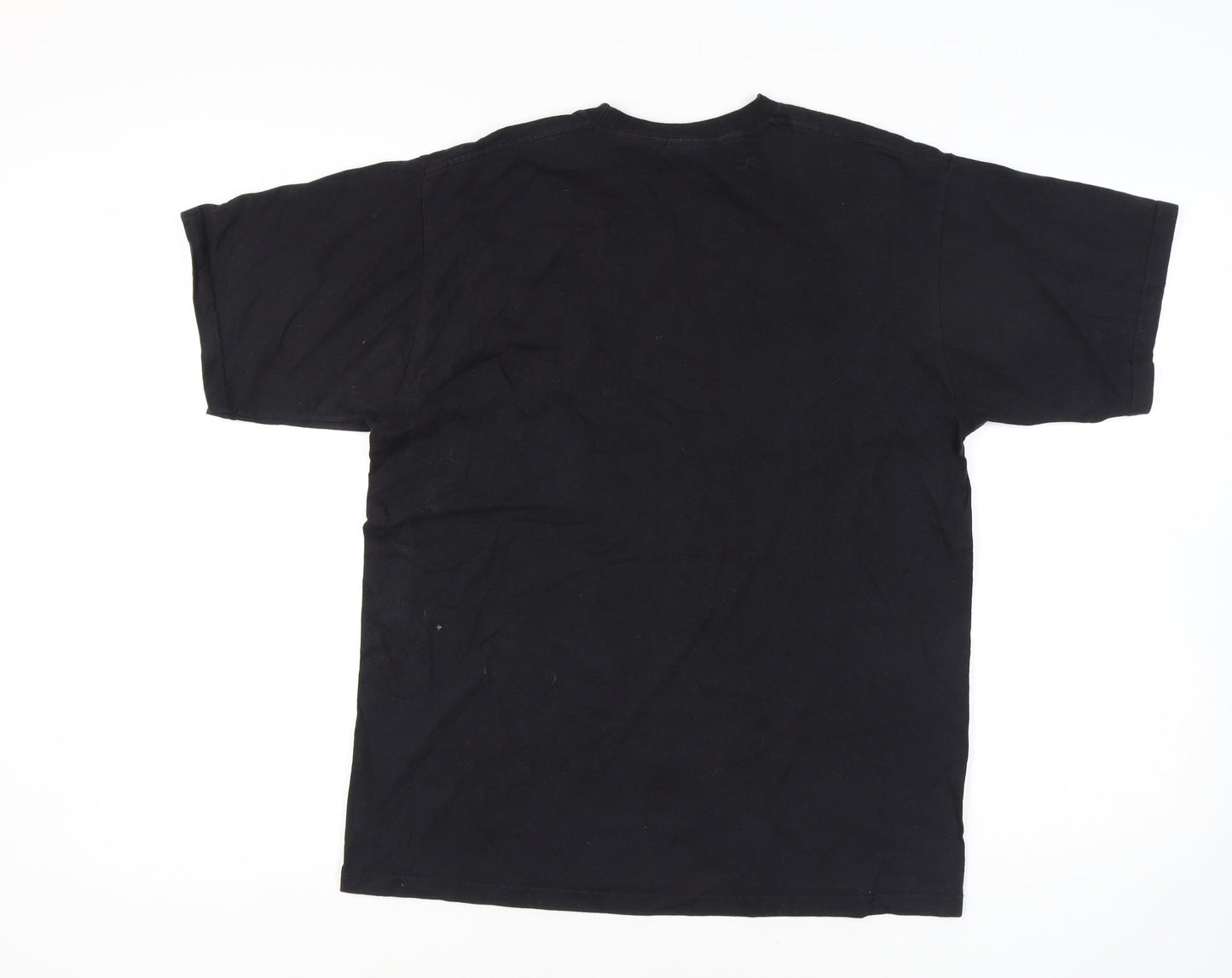 Unisex Adults UK Size M Russell Black Basic T-Shirt
