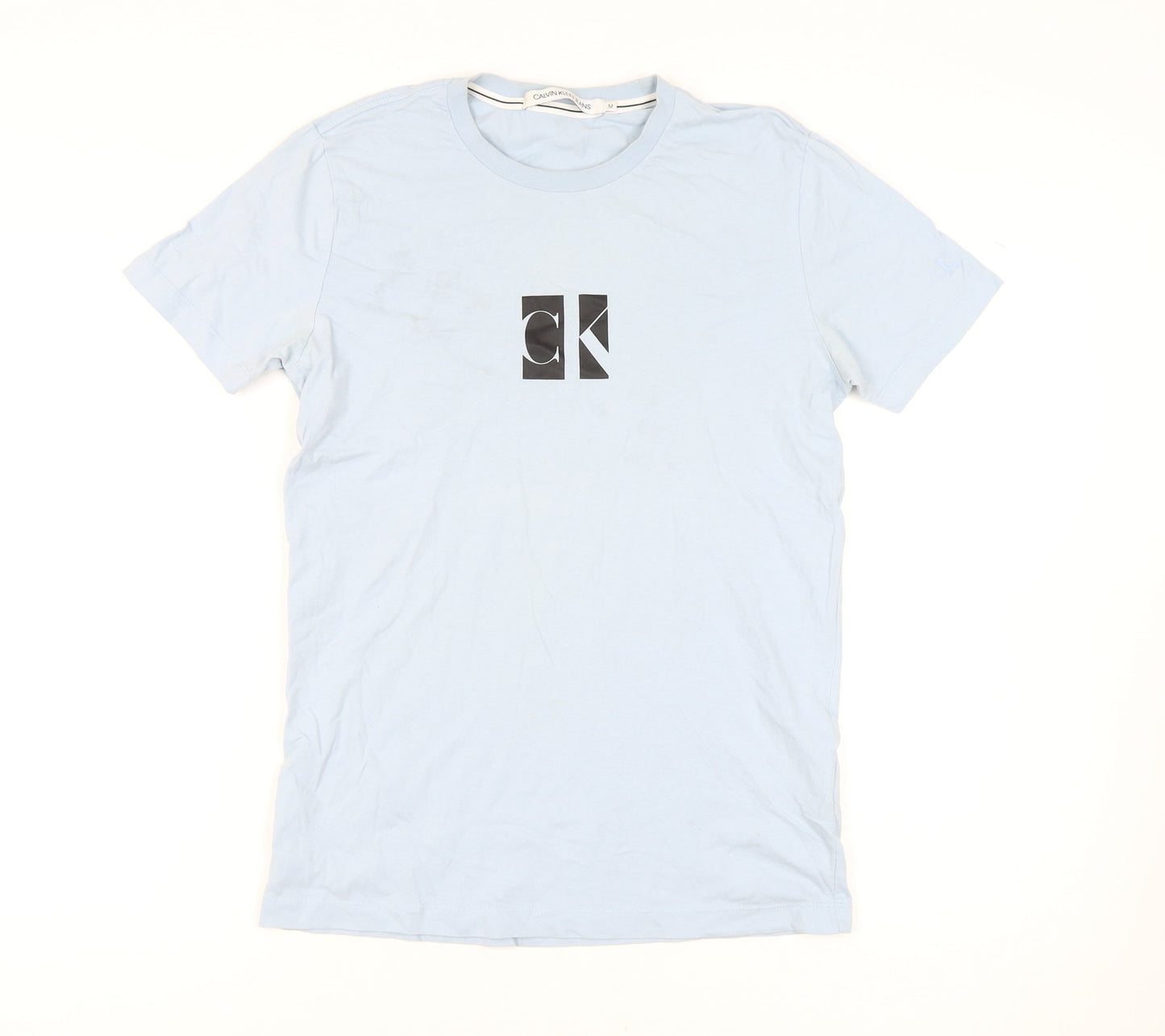 Mens UK Size M Calvin Klein Jeans Blue  T-Shirt