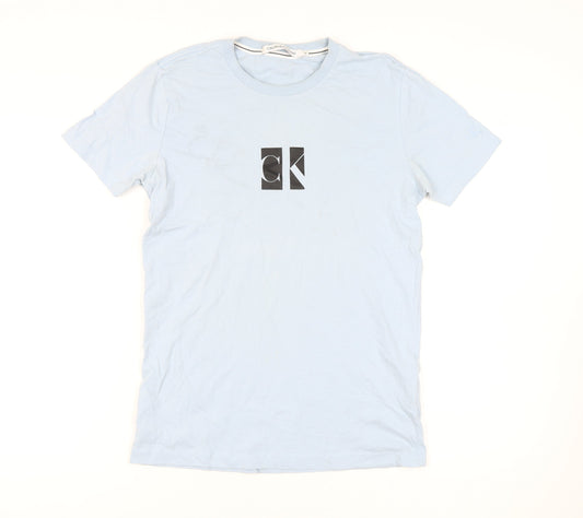 Mens UK Size M Calvin Klein Jeans Blue  T-Shirt