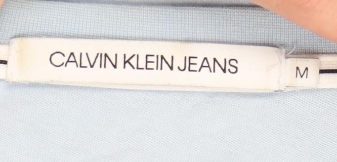 Mens UK Size M Calvin Klein Jeans Blue  T-Shirt
