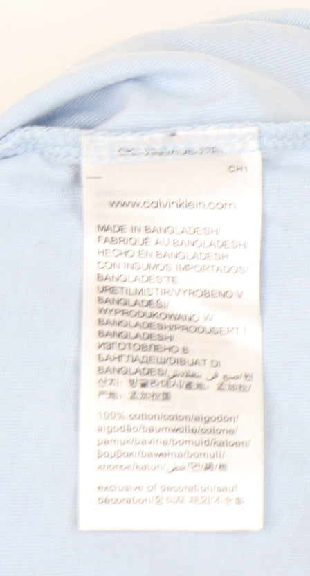Mens UK Size M Calvin Klein Jeans Blue  T-Shirt