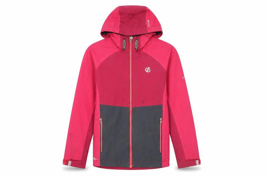 Dare2B Girls Pink Rain Coat 9-10 Years Hooded Jacket