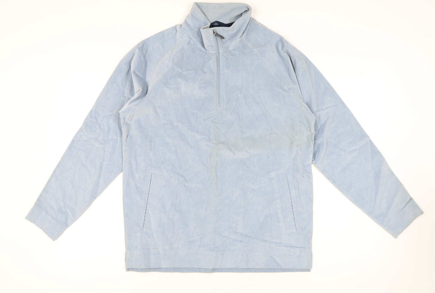Mens UK Size M Cotton Traders Blue Pullover Sweatshirt