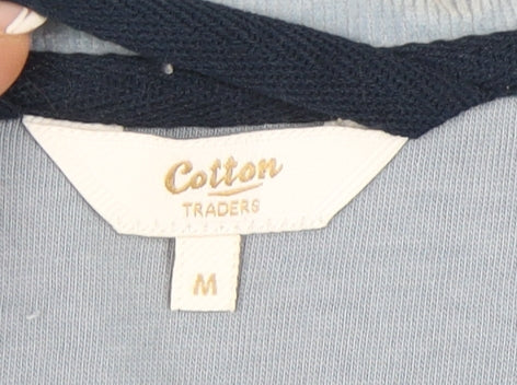 Mens UK Size M Cotton Traders Blue Pullover Sweatshirt
