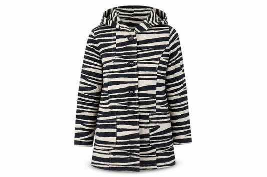 Next Girls Black Animal Print Cotton Coat 9-10 Years