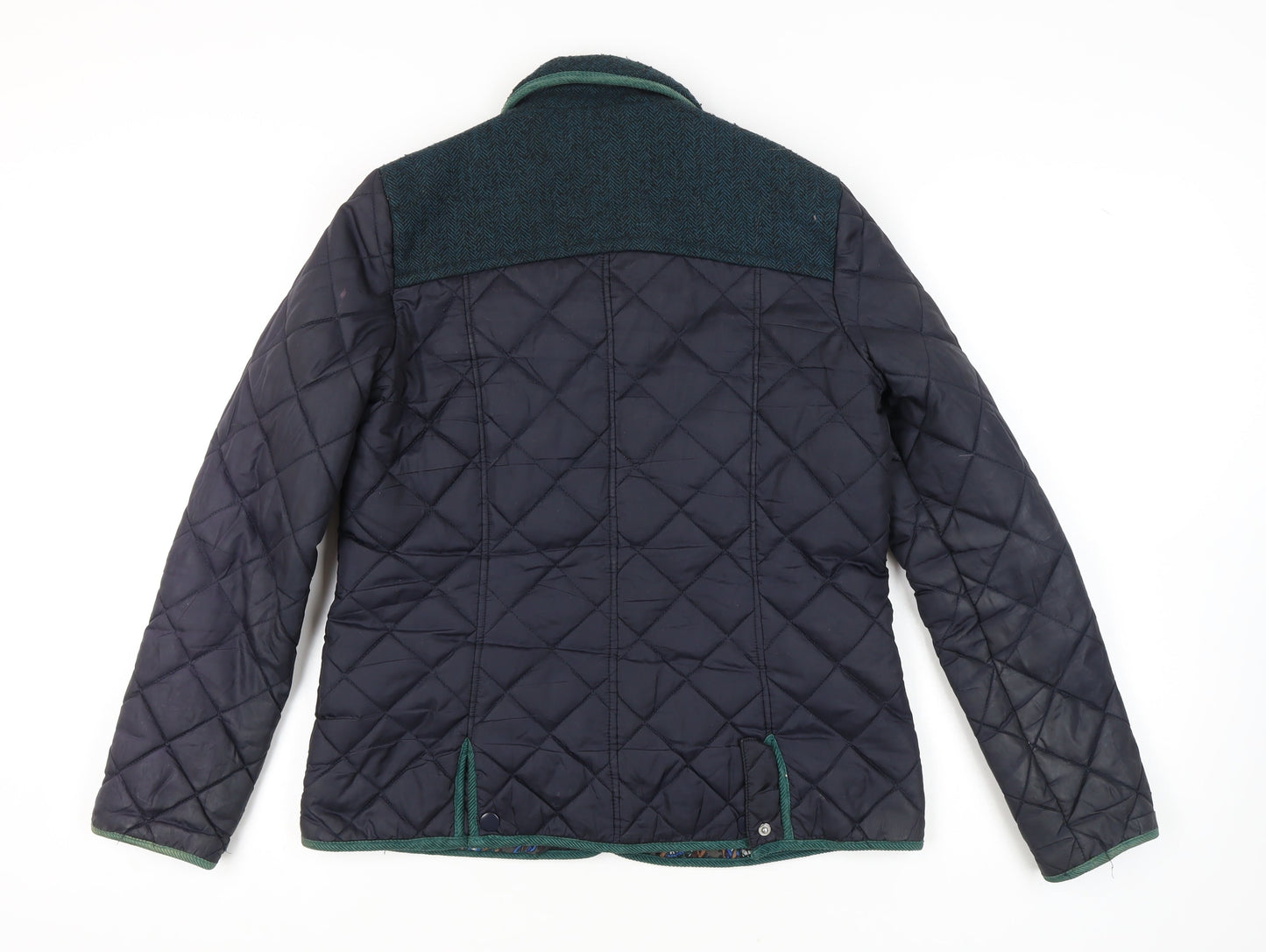 Womens UK Size 12 NEXT Black Quilted Coat