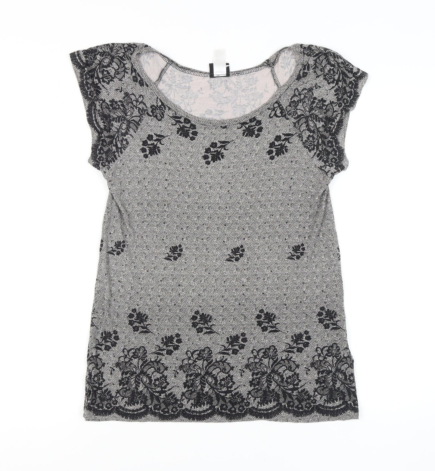 Womens UK Size M H&M Black  T-Shirt