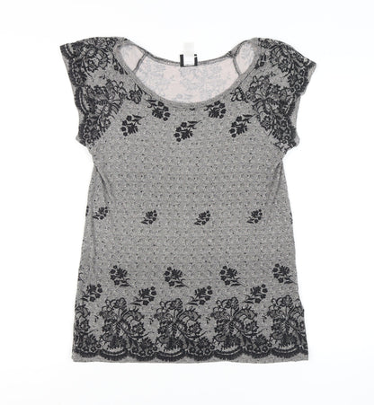 Womens UK Size M H&M Black  T-Shirt