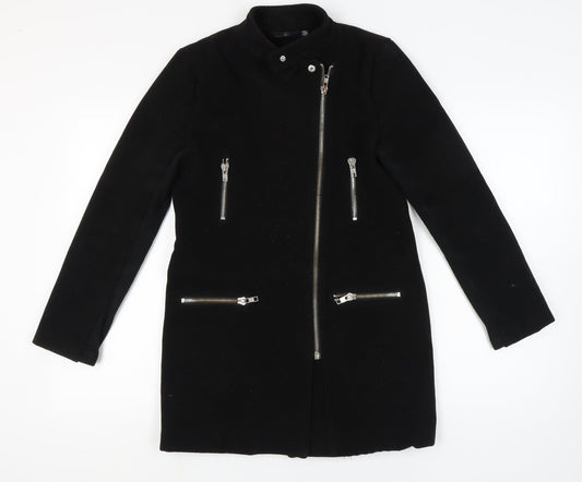 Missguided Women's Black Biker Jacket Size 10