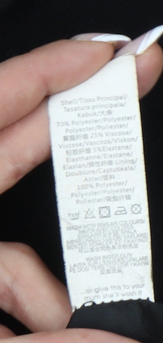 Missguided Women's Black Biker Jacket Size 10