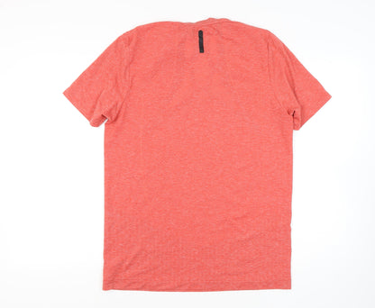 Under Armour Men's Orange T-Shirt L Gym Training