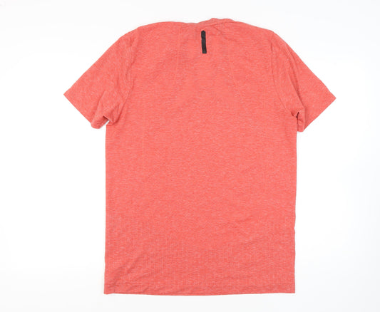 Under Armour Men's Orange T-Shirt L Gym Training