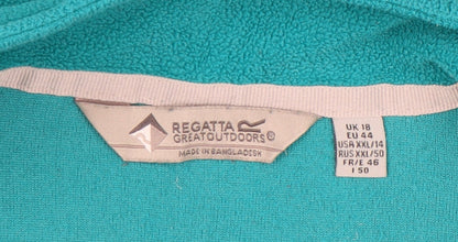 Regatta Women's Green Fleece Pullover Sweatshirt Size 18