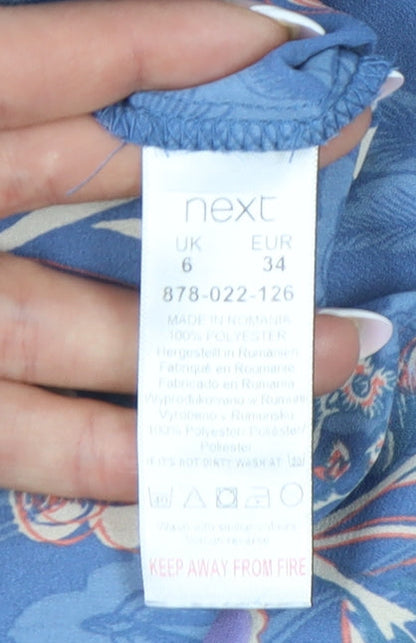 Womens UK Size 6 NEXT Blue  Blouse