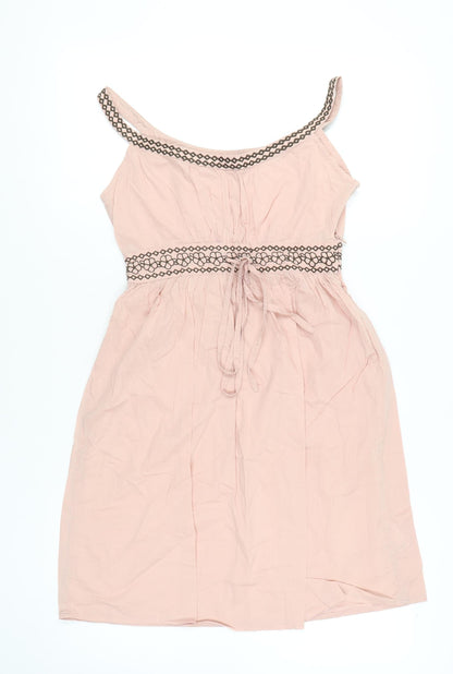 Mantaray Women's Pink A-Line Sleeveless Dress Size 8