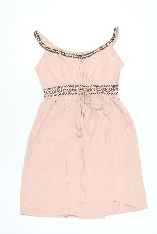 Mantaray Women's Pink A-Line Sleeveless Dress Size 8