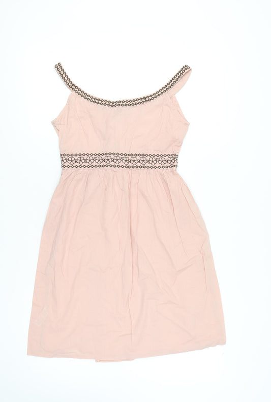 Mantaray Women's Pink A-Line Sleeveless Dress Size 8