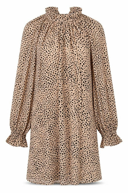 ASOS Design Women’s Beige Animal Print Shift Dress