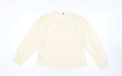 Womens UK Size 14 Marks and Spencer Ivory Basic Blouse
