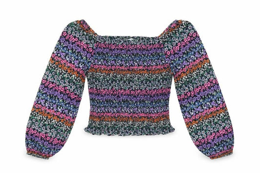 Marks and Spencer Girls Multicoloured Floral Blouse 12-13 Years