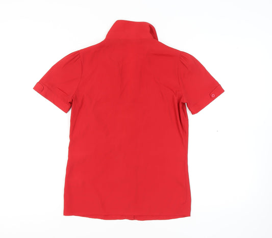 Womens UK Size 8 NEXT Red  Button-Up