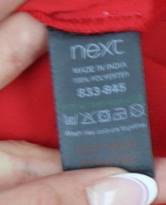 Womens UK Size 8 NEXT Red  Button-Up