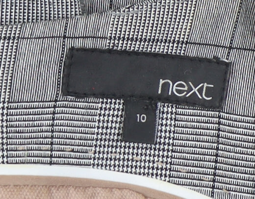 Next Women's Grey Check Sheath Dress Size 10