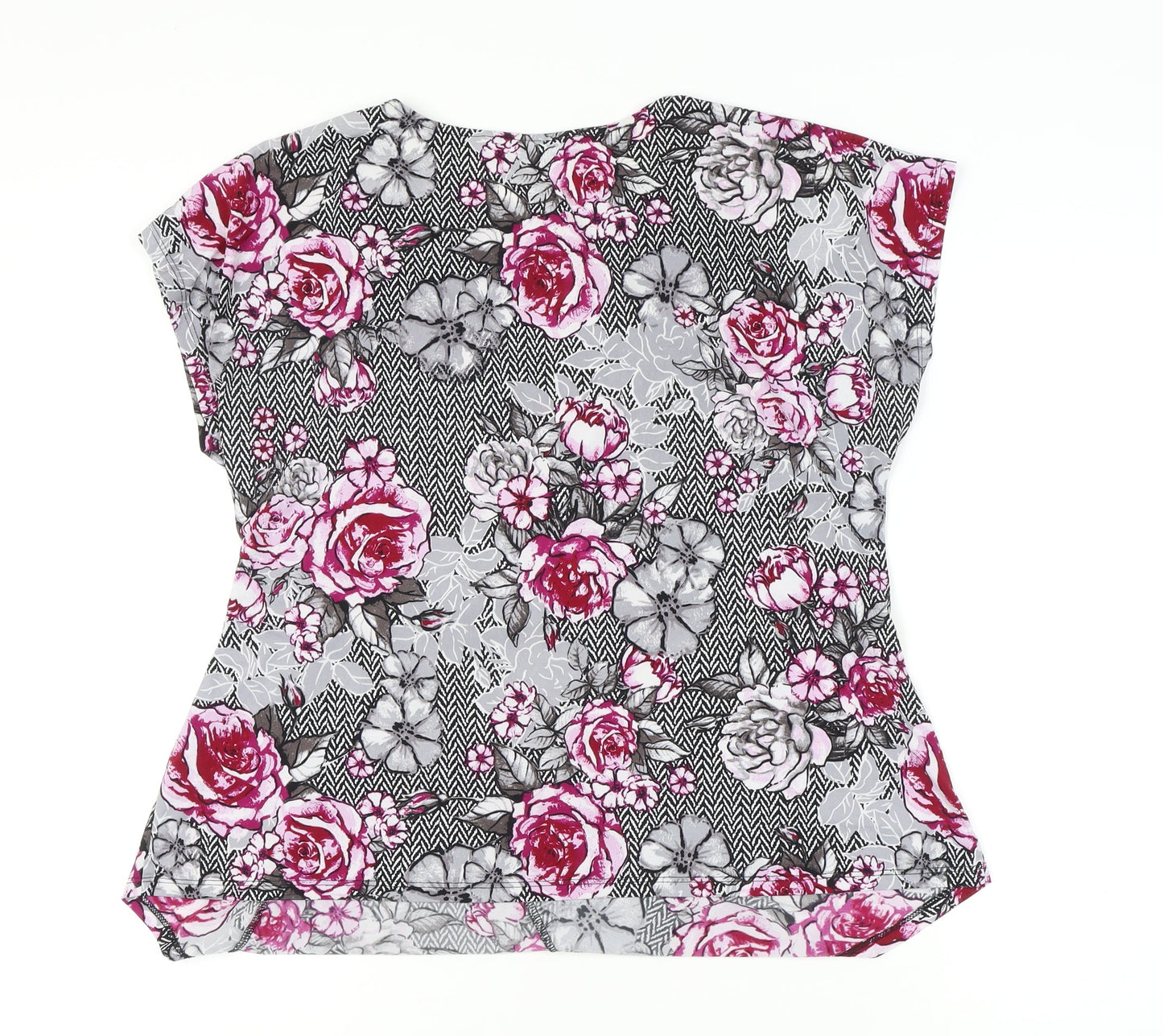 David Emanuel Women's Floral Top Size 18 Multicoloured