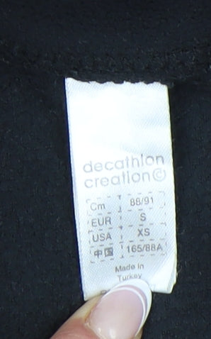 Womens UK Size S Decathlon Creation Black Pullover Sweatshirt