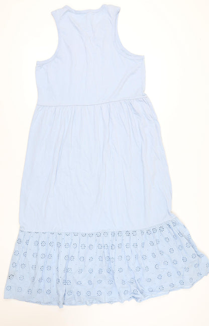 John Lewis Women's Blue Sleeveless Dress, L
