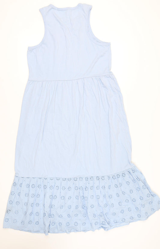 John Lewis Women's Blue Sleeveless Dress, L