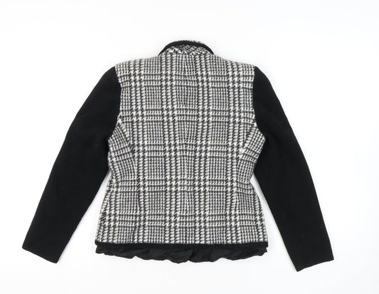 Basler Women's Black Houndstooth Blazer Size 12