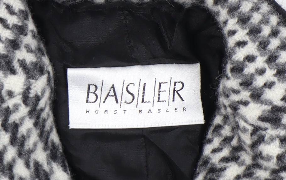 Basler Women's Black Houndstooth Blazer Size 12