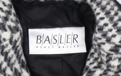 Basler Women's Black Houndstooth Blazer Size 12